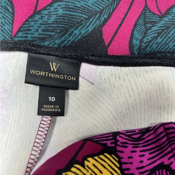 Women’s Worthington Industries Floral Skirt Size 10 Multicolor - Picture 6 of 9